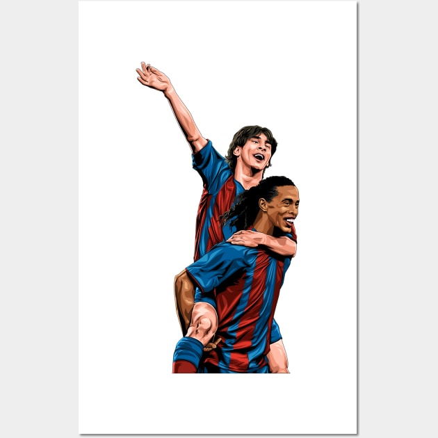 Messi's Inaugural Goal for Barça Wall Art by Futbol Art